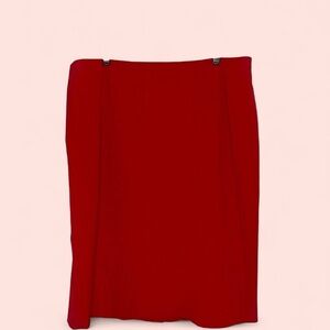 Kasper Vibrant Red Midi Skirt